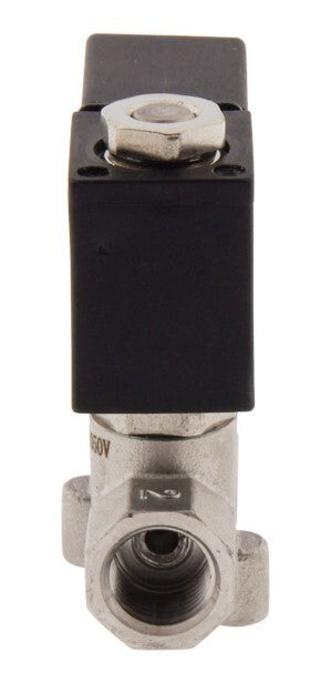 Solenoid Valve CM-DA 1/4'' Stainless Steel FKM 0-10bar 12V DC