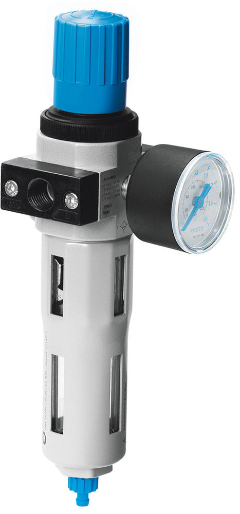 Festo Compressed Air Filter Regulator G1/4'' 0.5-12bar 2000l/min 40µm Midi - 186481
