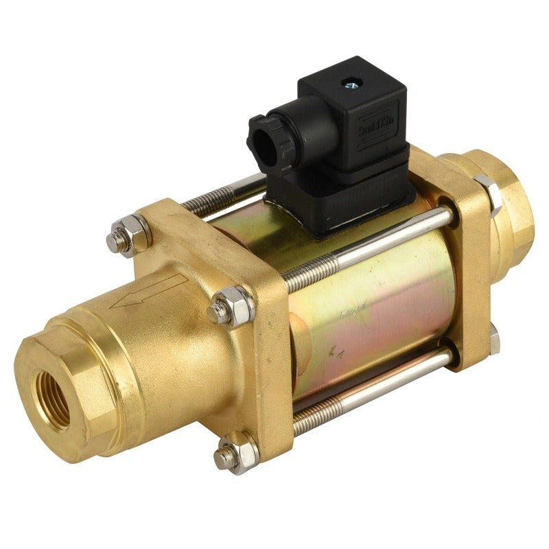 G1'' 120V AC Brass Coaxial Solenoid Valve PUR 0 - 64bar