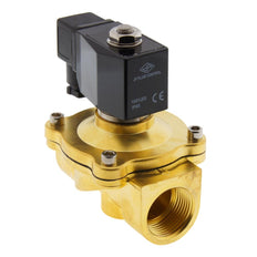 Solenoid Valve DF-SA 1'' brass FKM 0-6bar 24V DC