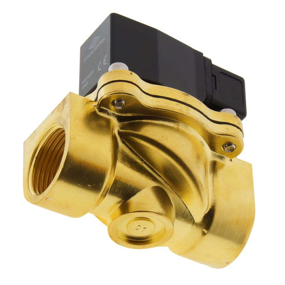 Solenoid Valve DF-SA 1'' brass FKM 0-10bar 120V AC