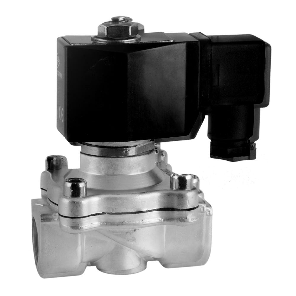 Solenoid Valve DF-SA 1/2'' stainless steel FKM 0-10bar 24V AC