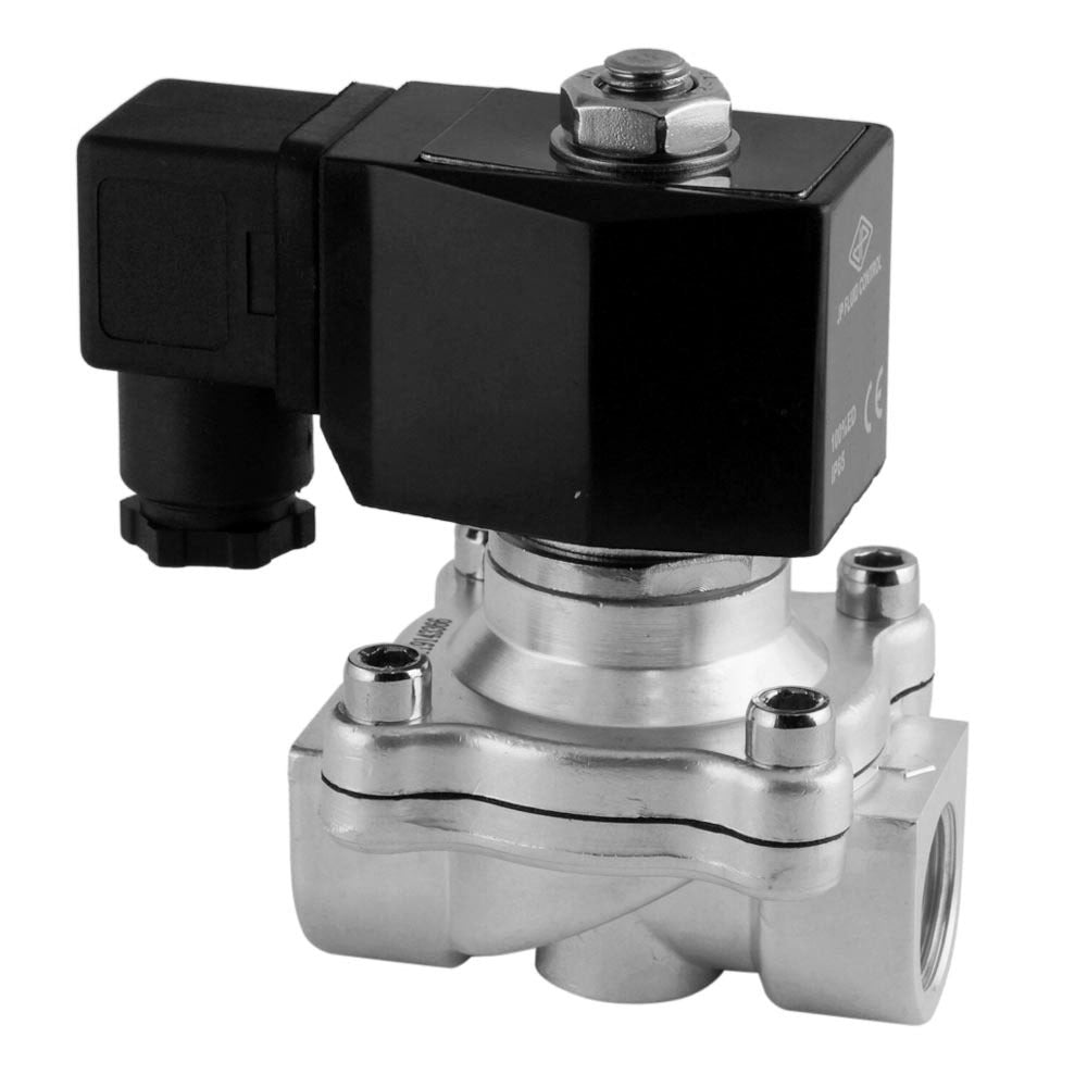 Solenoid Valve DF-SA 1/2'' stainless steel FKM 0-6bar 12V DC
