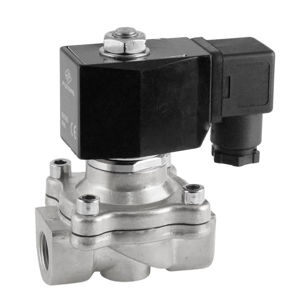 Solenoid Valve DF-SA 3/8'' Stainless Steel FKM 0-6bar 24V DC