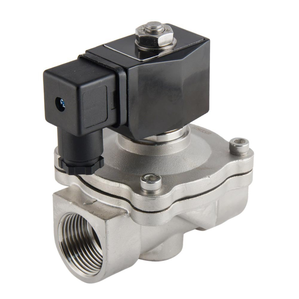 Solenoid Valve DF-SA 1'' stainless steel FKM 0-10bar 120V AC