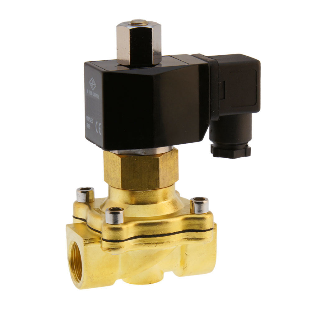 Solenoid Valve DF-SB 3/8'' NO brass FKM 0-5bar 120V AC