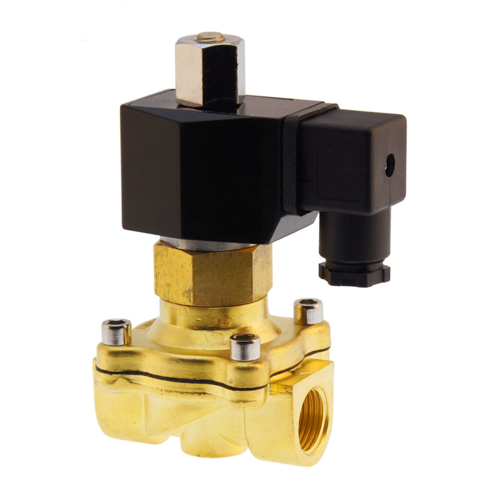 Solenoid Valve DF-SB 3/8'' NO brass FKM 0-5bar 380V AC