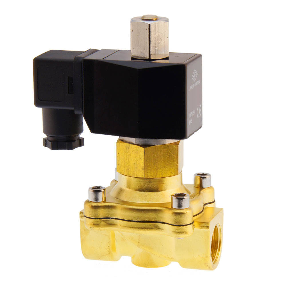 Solenoid Valve DF-SB 3/8'' NO brass FKM 0-5bar 380V AC
