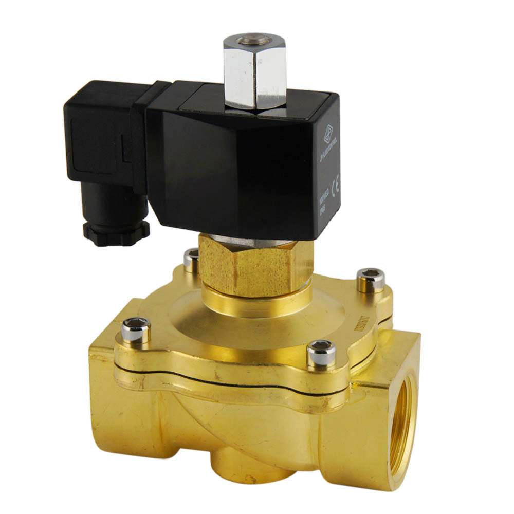 Solenoid Valve DF-SB 1'' NO brass FKM 0-5bar 380V AC