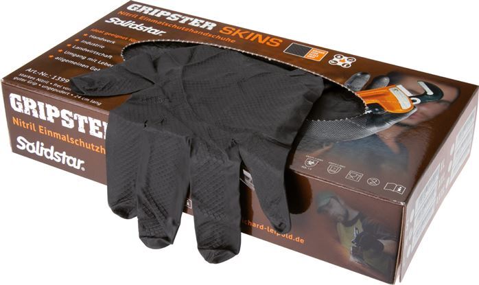 Disposable Gloves Heavy Duty Powder-Free Nitrile Size S (50 Pieces)