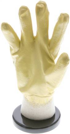 Protective Gloves Knitted Nitril Coating Oil-Resistant Medium Risk Size 9 [10 Pieces]