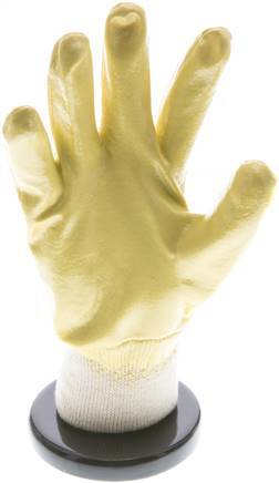Protective Gloves Knitted Nitril Coating Oil-Resistant Medium Risk Size 10 [10 Pieces]