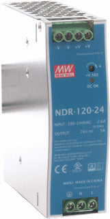 Mean Well NDR Universal Power Supply 24V 5A | NDR-120-24