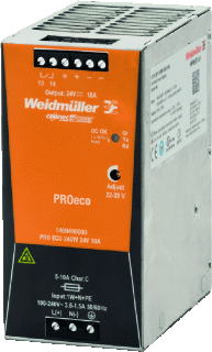Weidmüller Pro ECO Universal Power Supply 24V 10A | 1469490000