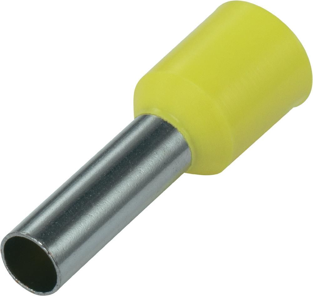 Yellow Ferrule Terminal 25mm² 16mm Barrel - CE501001 [50 Pieces]