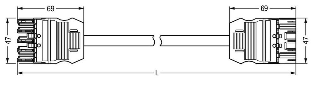 Wago Patch Cord Adjustable Building Installation - 771-9285/016-301