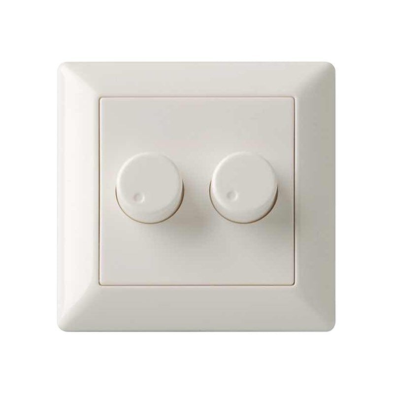 White Plastic Cover Plate For GIRA Duo Dimmer - 891216