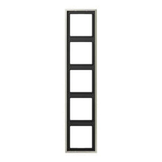Jung Aluminum/Steel/Chrome Cover Frame Switchgear - ES2985