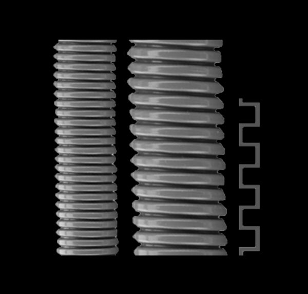 Flexa Steinheimer ROHRFLEX Plastic Ribbed Cable Benan -Hose - 841719 [50 Meters]
