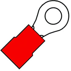 Insulated Ring Terminal M4 SuperPidg 0.5-1.5mm² - 101470 [100 Pieces]