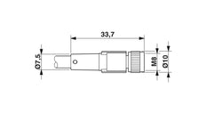 Phoenix Contact SAC Sensor/Actor Cable With Connector - 1669628