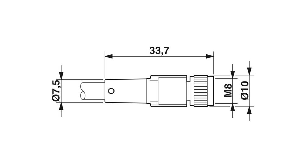 Phoenix Contact SAC-4P-5.0-PUR/M Sensor/Actor Cable With Connector - 1681868