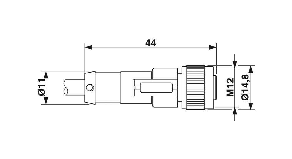 Phoenix Contact Sensor/Actor Cable With Connector - 1683002
