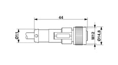 Phoenix Contact Sensor/Actor Cable With Connector - 1683002