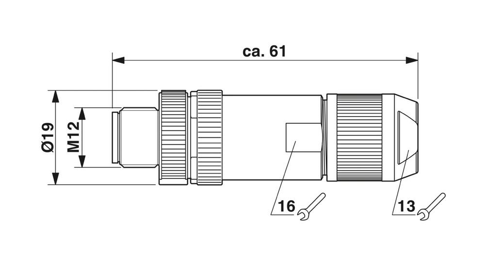 Phoenix Contact Round (Industrial) Connector - 1424682