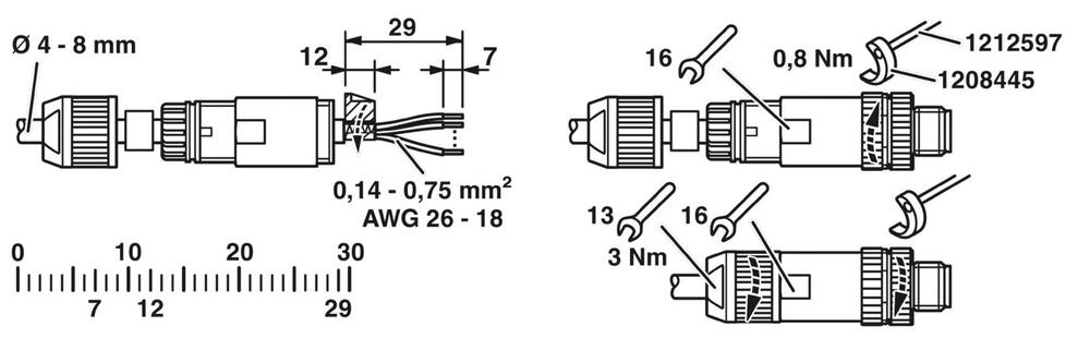 Phoenix Contact Round (Industrial) Connector - 1424682
