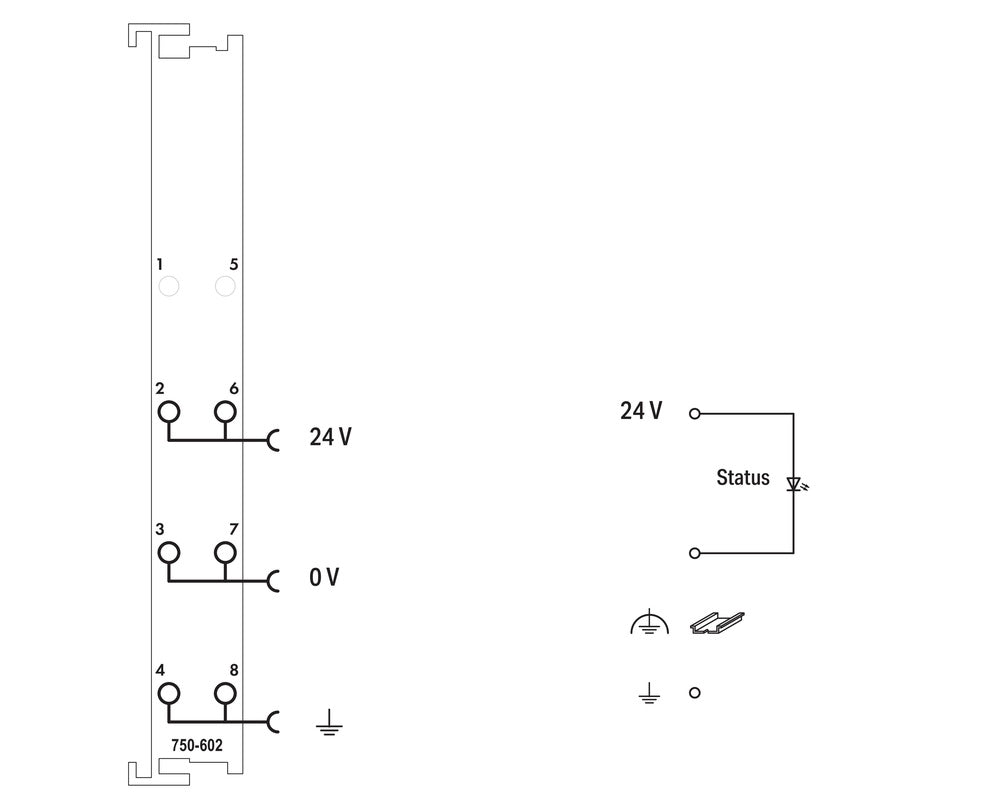 Wago Fieldbus Decentralized Peripheral - Power Supply/Segment Module - 750-602