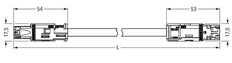 Wago 774 Patch Cable Adjustable Building Installation - 774-9993/007-101