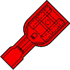 Klemko IS Core Connector round/flat - 101220 [100 Pieces]