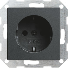 Gira System 55 Wall Socket Outlet (WCD Switchgear) - 046628