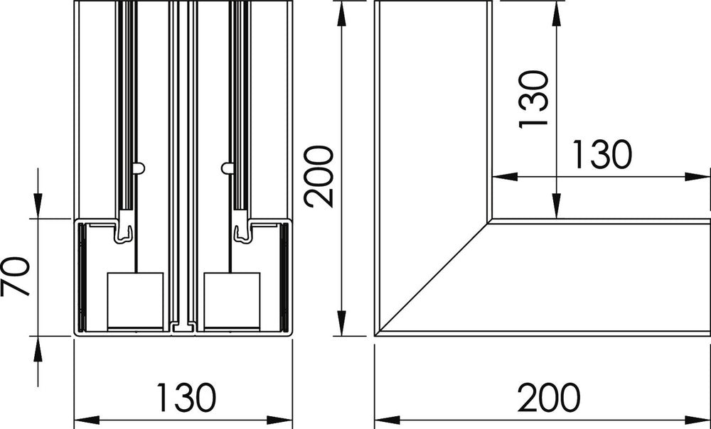 OBO GK Inner Corner Piece Wall channel - 6274540