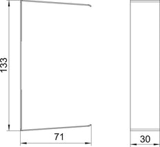 OBO GS Cover strip Wall channel - 6279764