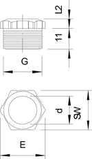 OBO Pressure Screw For swivel - 2025299 [25 Pieces]