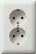 Gira Standard 55 Wall Socket Outlet (WCD Switchgear) - 078204