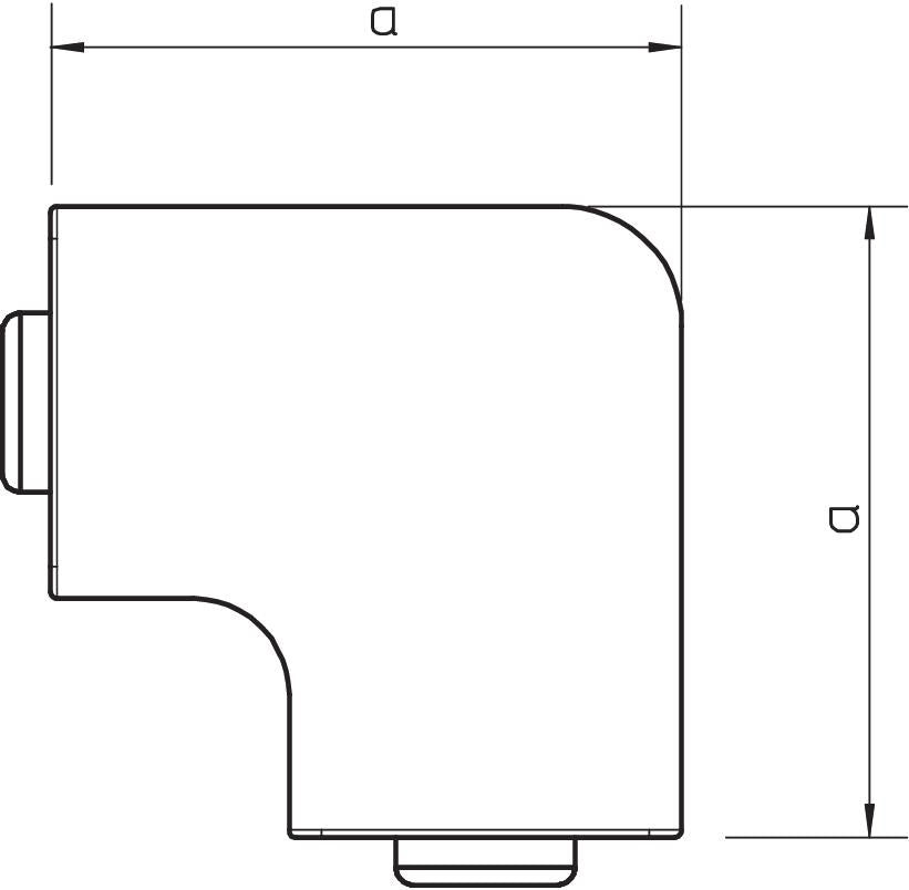 OBO Vertical Corner Piece Pipe Duct - 6158617 [4 Pieces]