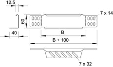 OBO RWEB Cable Tray adapter - 7109156
