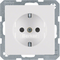 Hager Berker Q.1/Q.3 Wall Outlet (WCD Switchgear) - 47236089