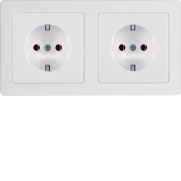 Hager Berker Q.1/Q.3 Wall Outlet (WCD Switchgear) - 47206089