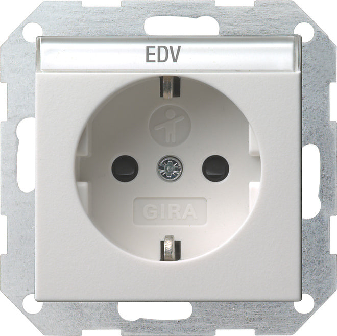 Gira System 55 Wall Socket Outlet (WCD Switchgear) - 046203