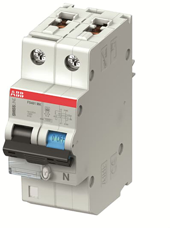ABB Smissline RCBO C10 30mA 10kA Circuit Breaker - 2CCL562110E0104