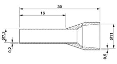 Phoenix Contact AI Wire End Sleeve - 3200577 [50 Pieces]
