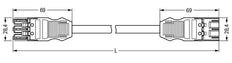 Wago Winsta Midi Patch Cord Adjustable Building Installation - 771-9993/007-401