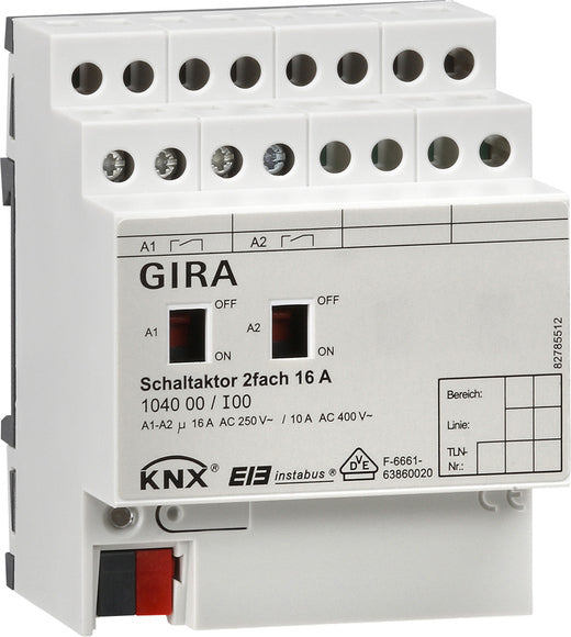 Gira KNX DIN-Rail Switching Actuator Bus System - 104000