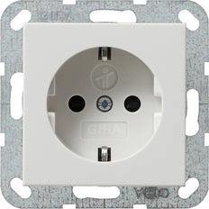 Gira System 55 Wall Socket Outlet (WCD Switchgear) - 275503