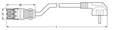 Wago Winsta Midi Patch Cord Adjustable Building Installation - 771-9993/306-102