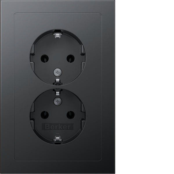 Hager Berker Q.3 Wall Outlet (WCD Switchgear) - 47726096